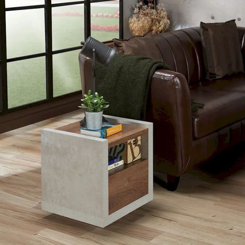 18-inch 1-Shelf Side Table