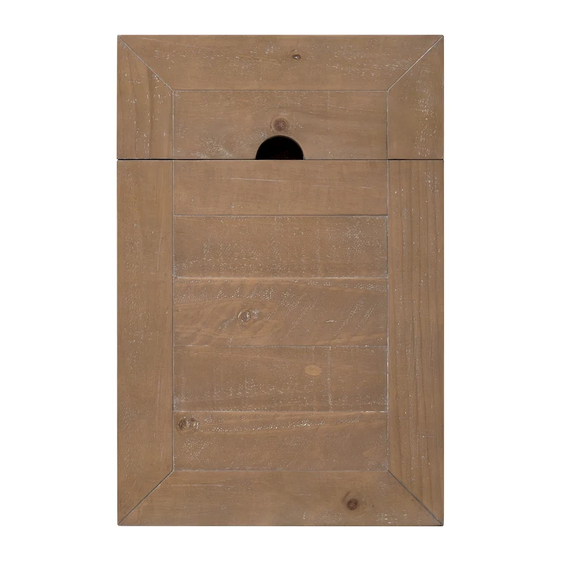 Monterey Solid Wood Chairside End Table with Hidden Power Outlets