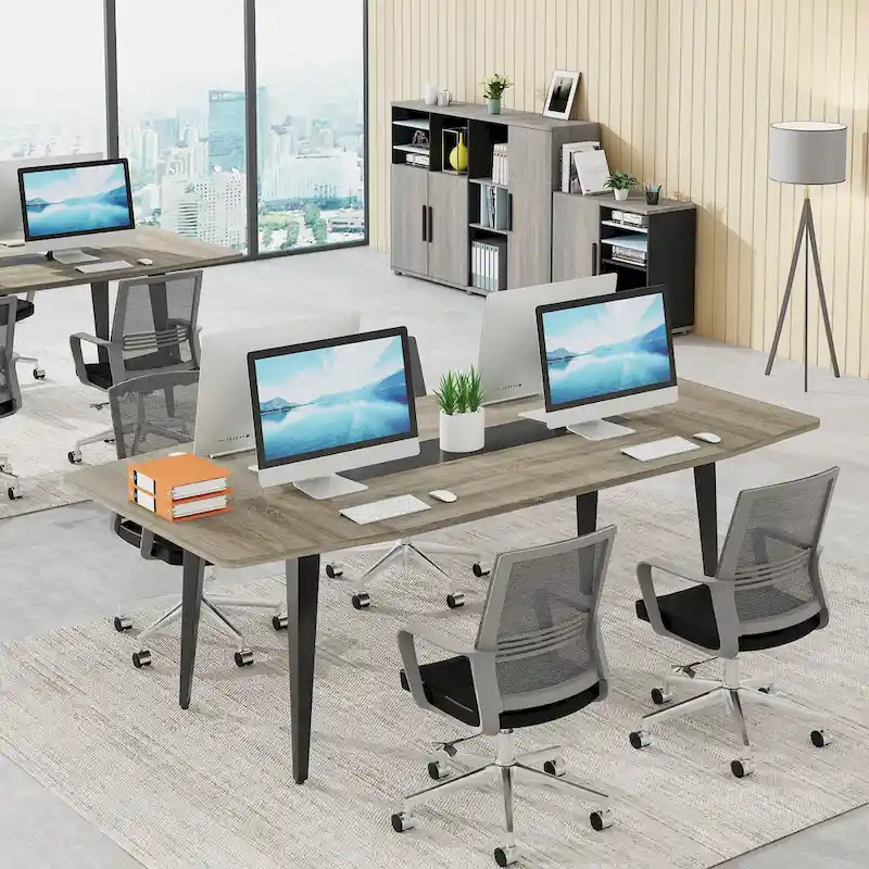 6FT Conference Table, Boat Shaped Meeting Table