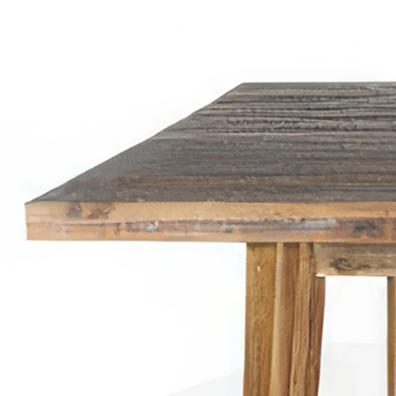 Dining Table, Light Brown Acacia Wood, Rectangular 86 Inch Top