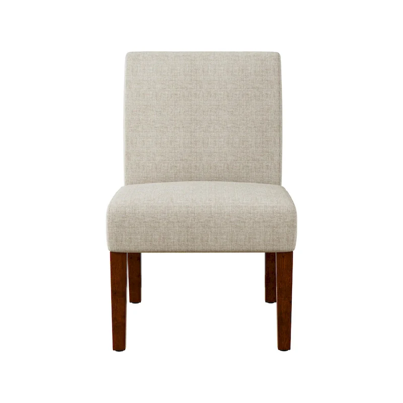 Fabric Accent Chair Set with Round Wood Table - 2 Chairs (18.7