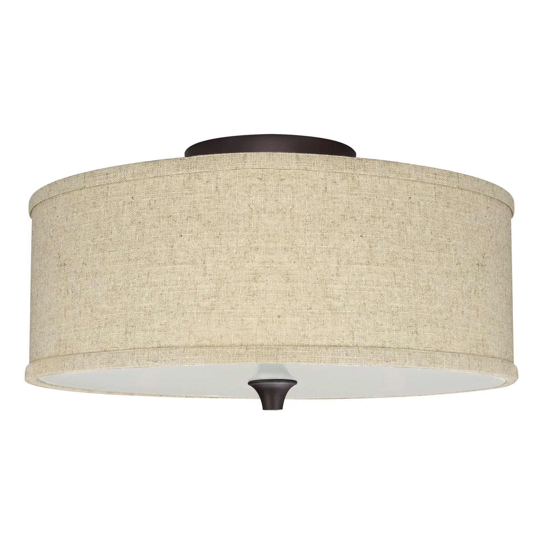 Newport 14 Modern 2-Light Semi-Flush Mount Ceiling Light