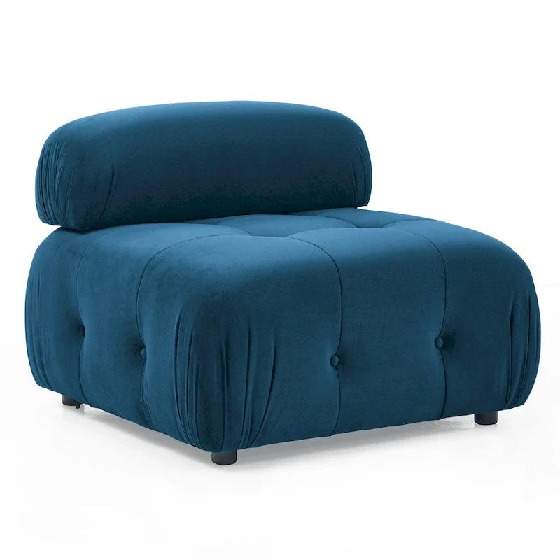 Blue 93  Modular L-Shaped 4-Seater Sofa with Reversible Ottoman