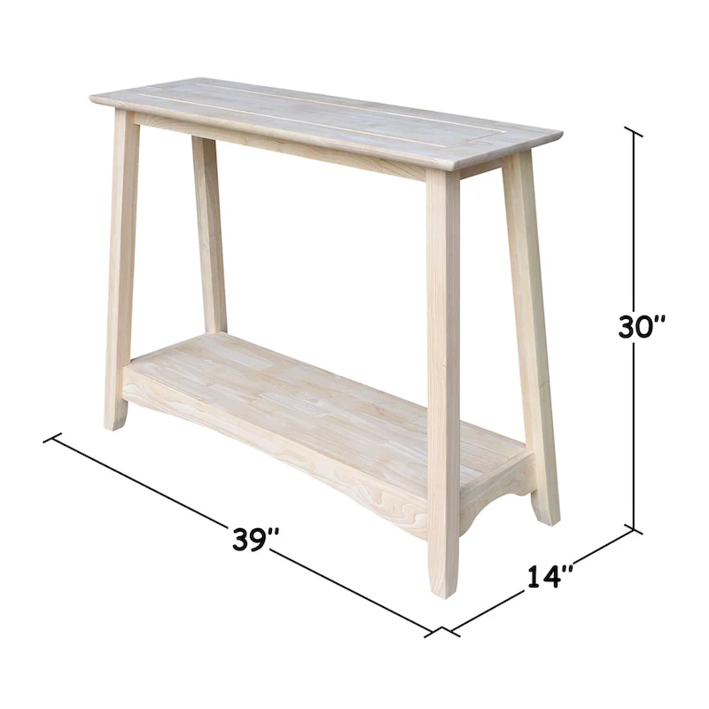 Solid Parawood Console Table