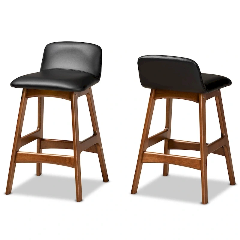 Darrin Mid-Century Modern 2-PC Counter Stool Set