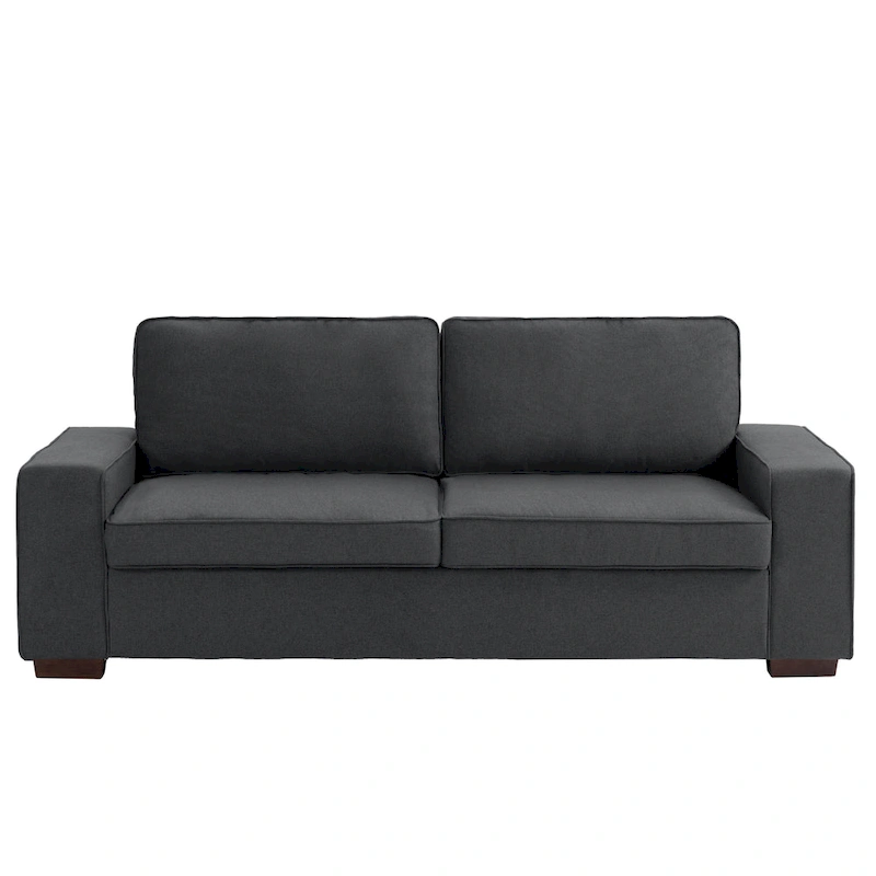 Modern 80 Upholstered Fabric 3-Seater Sofa