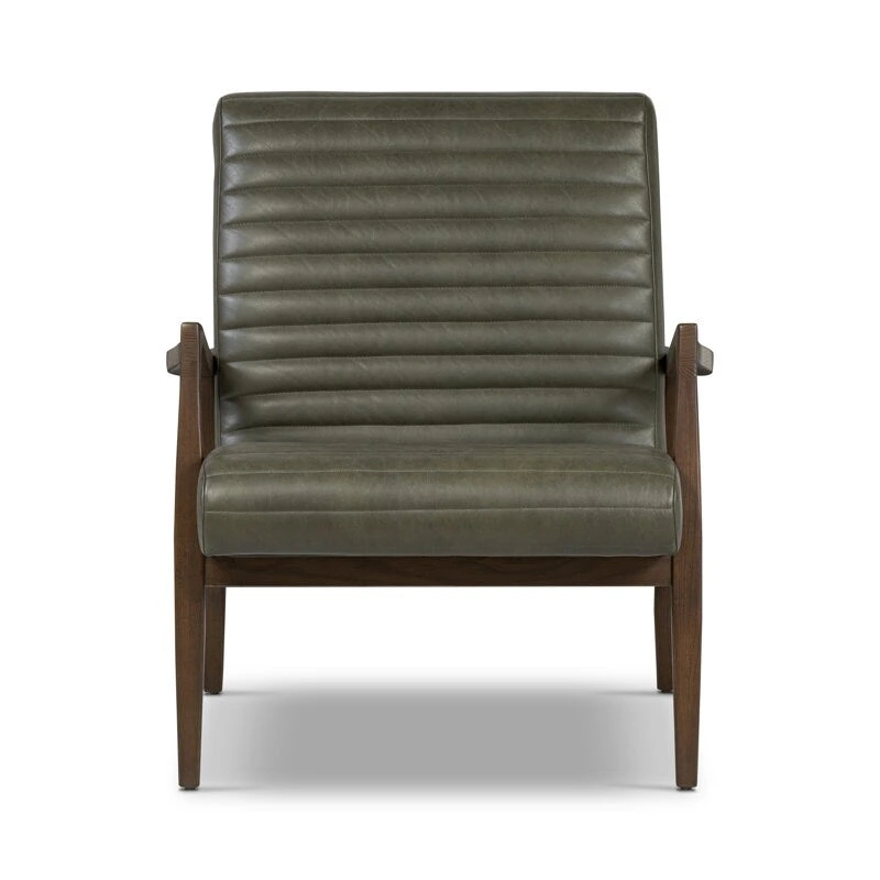 Poly & Bark Rowan Lounge Chair - Full Grain Genuine Italian Leather
