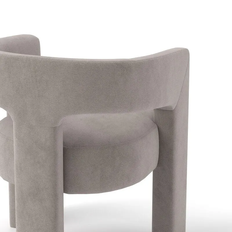 SEYNAR Modern Glam Velvet Upholstered Dining Chair, Open-Back Accent Chair