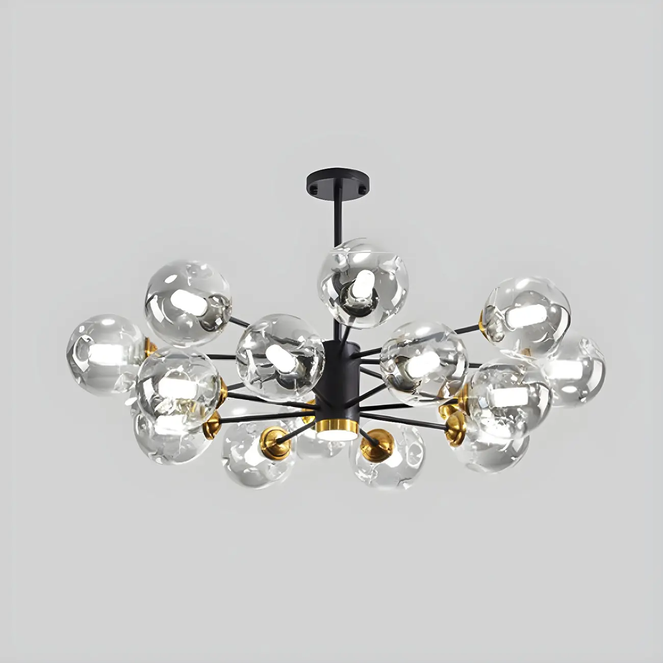 Modern LED Glass Crystal Sputnik Chandelier