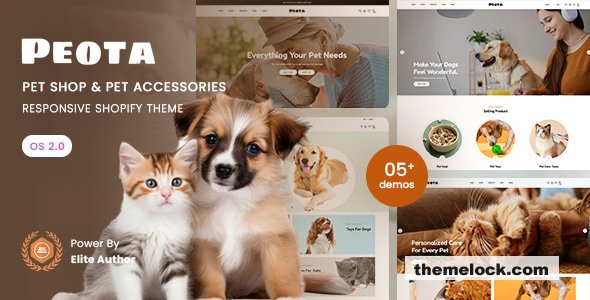 Peota - Pet Shop & Pet Accessories Responsive Shopify 2.0 Theme