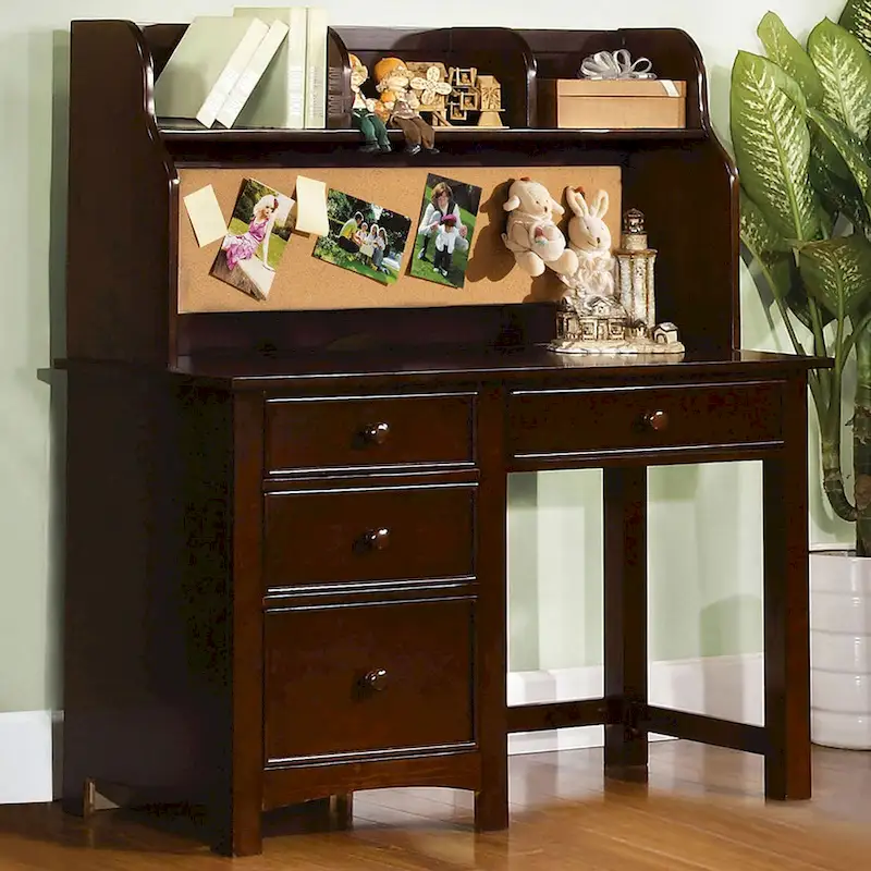 Wooden Desk with Four Drawers