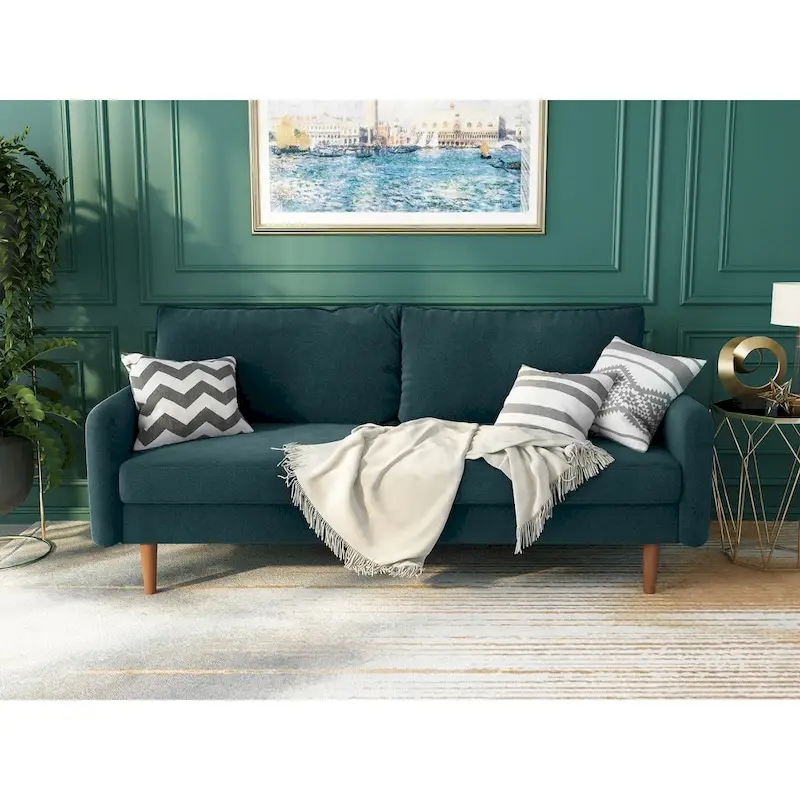 70Velvet Square Arm Sofa