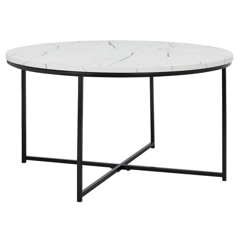SAFAVIEH Alverda Marble Coffee Table - 35  W x 35  D x 19  H - 35Wx35Dx19H