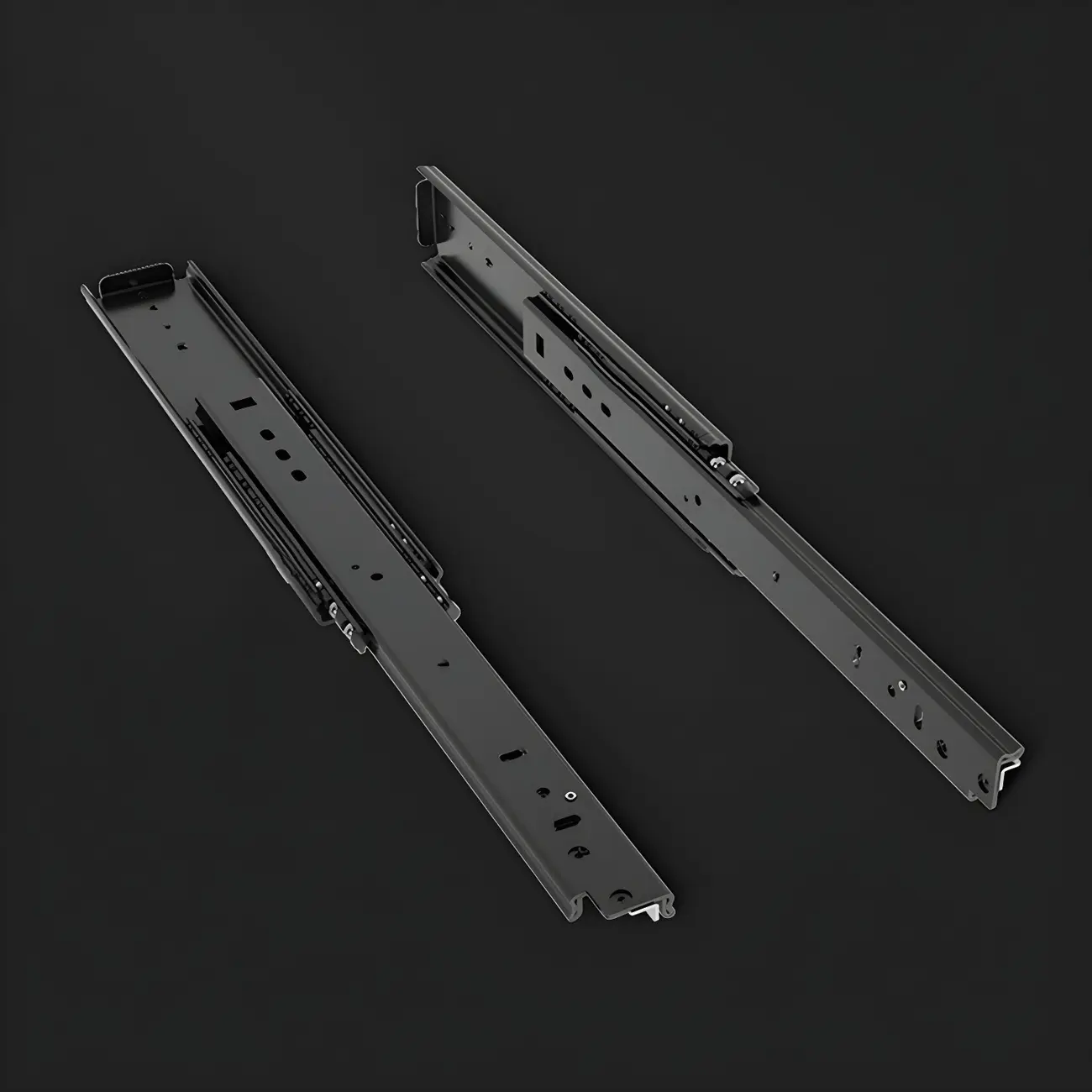 Trendy Narrow Cubic Wooden Nightstand with Legs