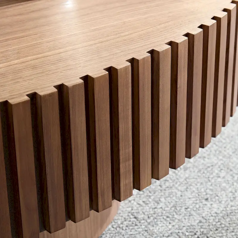 Modern Handcraft Drum Coffee Table