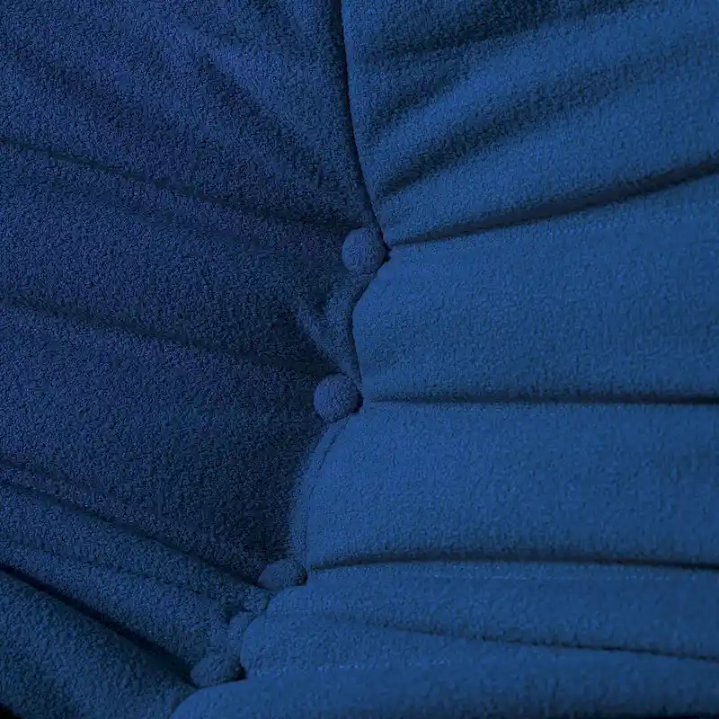 Fireside Chair Single Sofa Teddy Fabric Bean Bag Chair