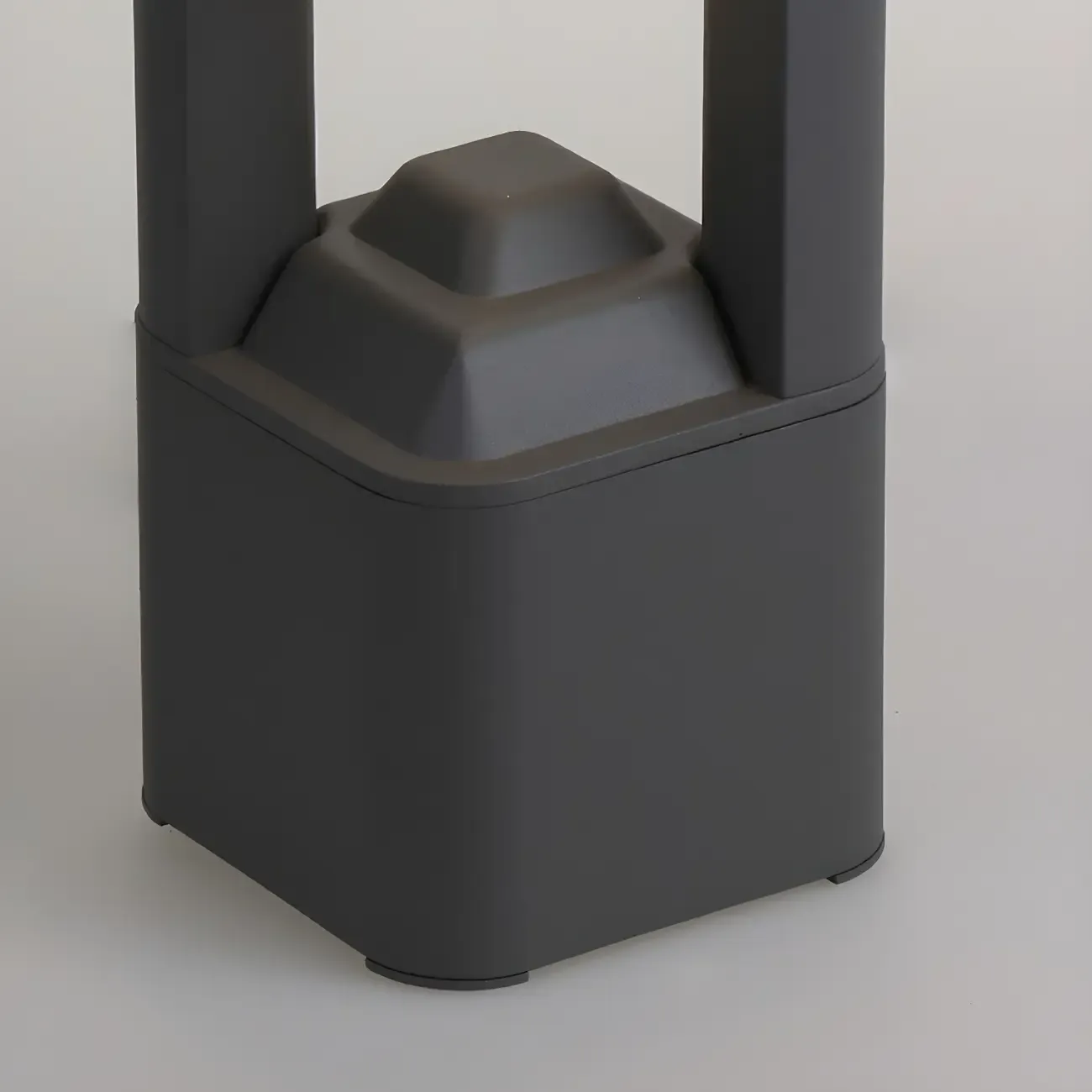 Black Metal Warm Light Lawn Post Cap Light