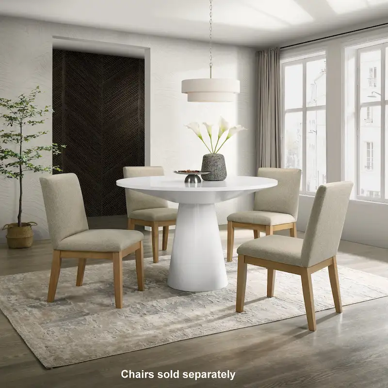 Roundhill Furniture Rocco 48  Pedestal Dining Table