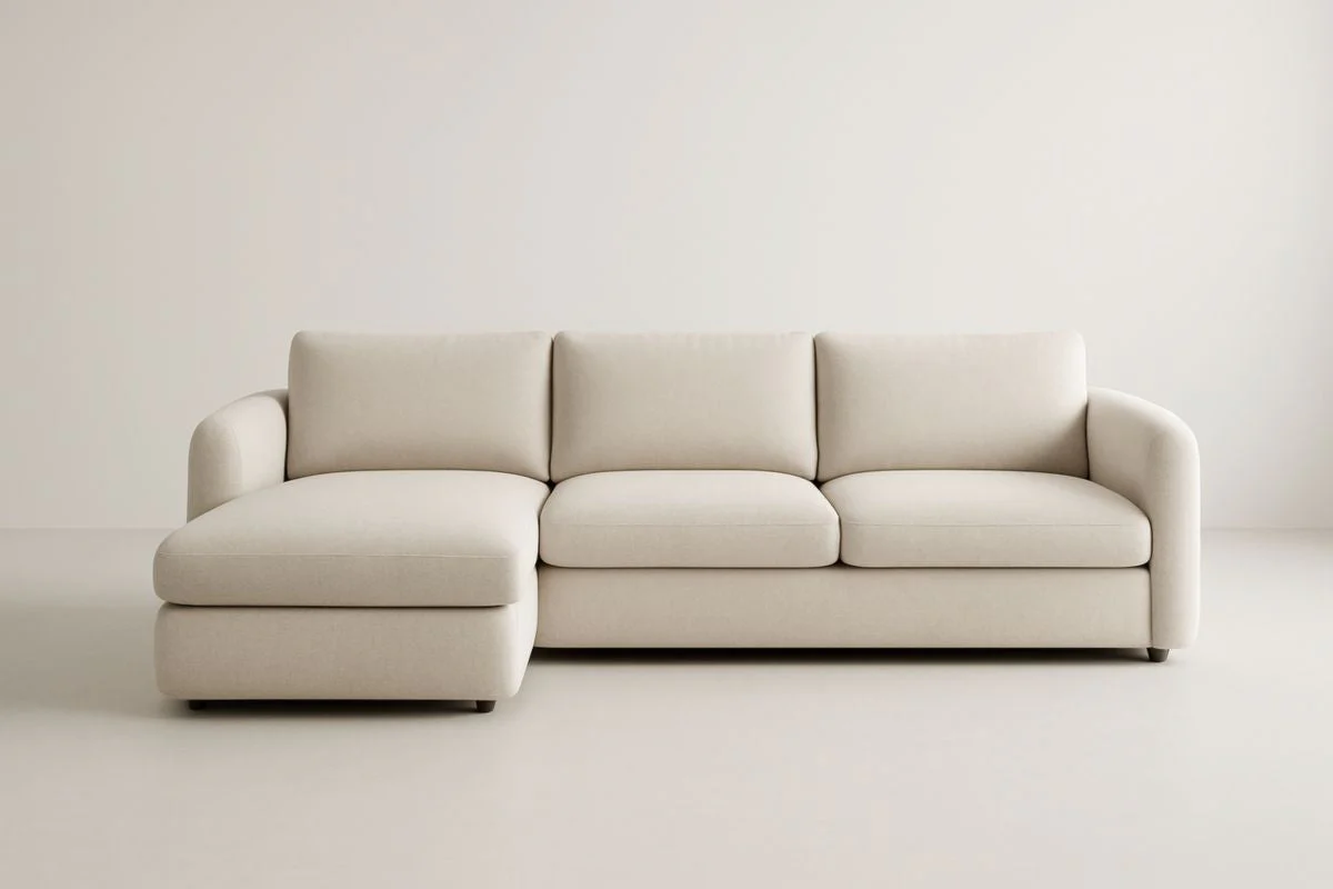 Corner Sectional Sofa - Beige #6