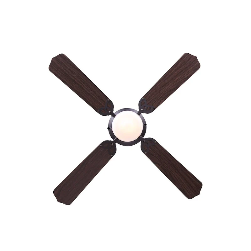 Neptune 42 inch Hugger Mount Farmhouse Style Transitional Ceiling Fan - Oil Rubbed Bronze