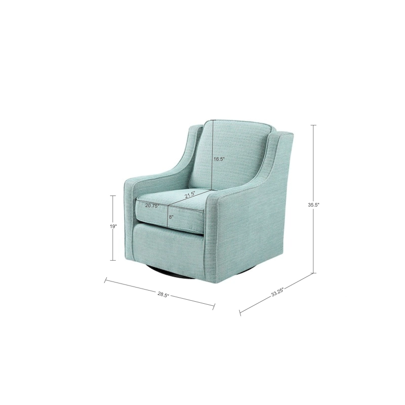Madison Park Lois 360 degree Swivel Chair