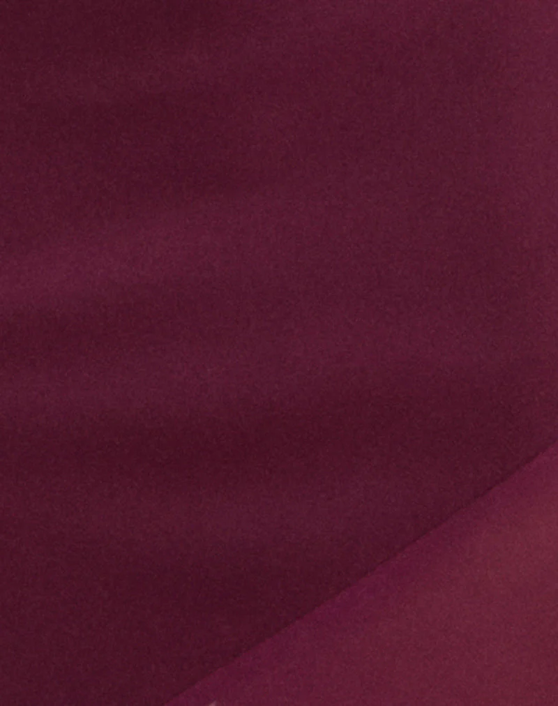 Eshara Maxi Dress in Chiffon Satin Burgundy