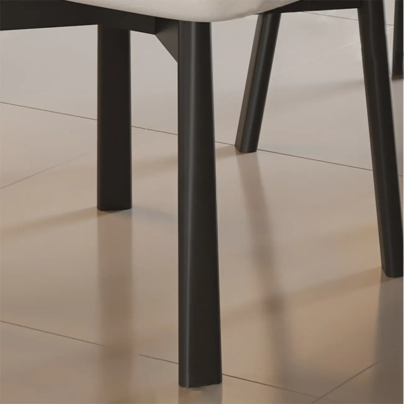 Modern Faux Leather Upholstered Low Back Dining Chair