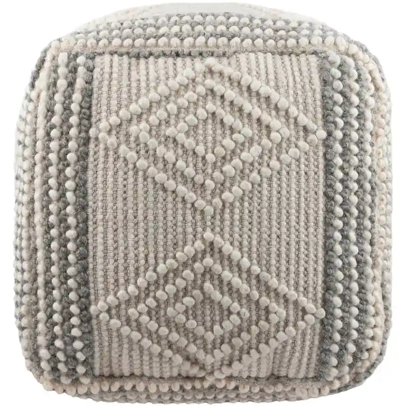 Freya Boho Hand Woven 18-inch Cube Pouf