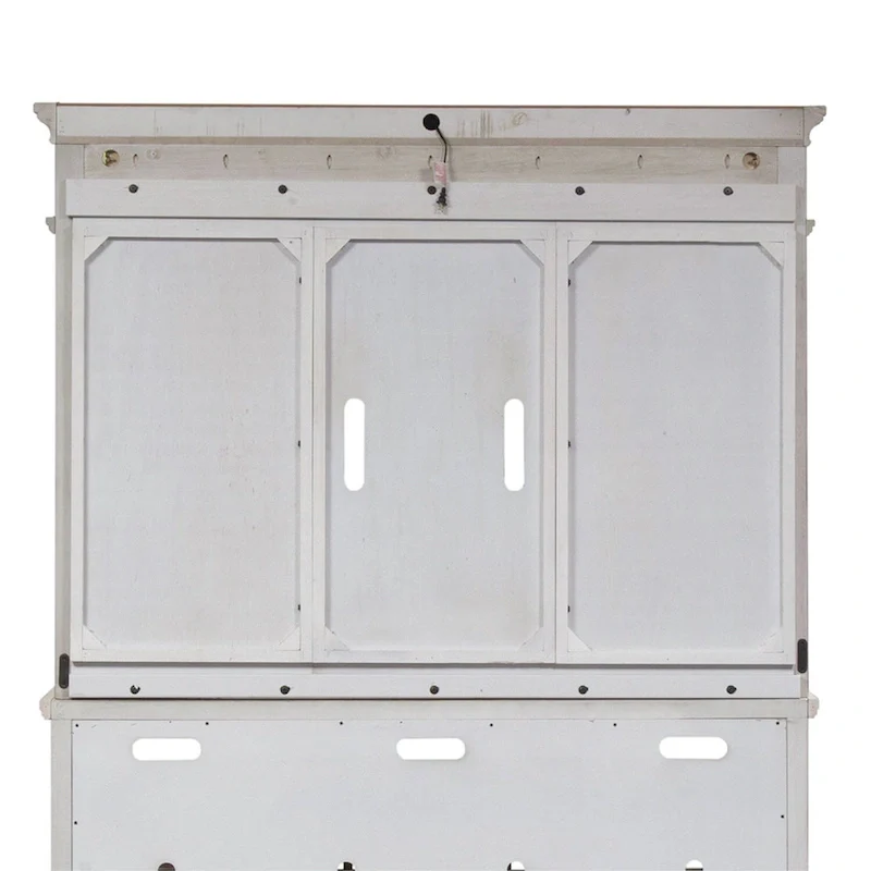 Antique White Tobacco Entertainment Center