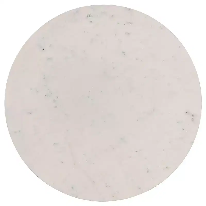 Coaster,Aldis Round Marble Top Coffee Table White and