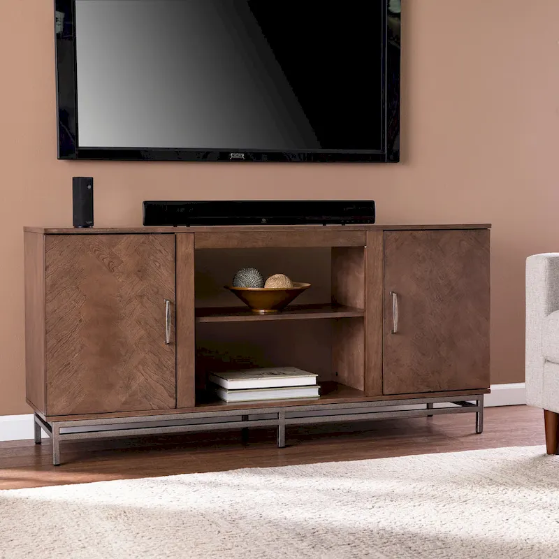 SEI Furniture Dibbonly Media TV Stand w/ Storage for TV's up to 56