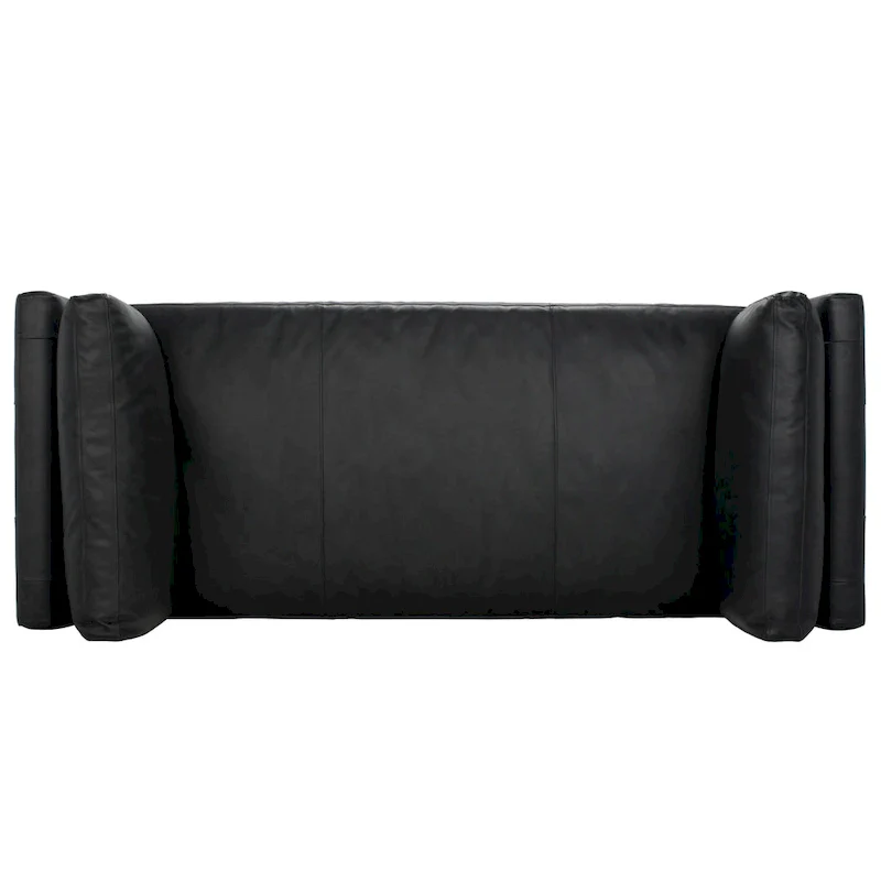 SAFAVIEH Couture Shirl Leather Bench - 81 In W x 32 In D x 34 In H - 81Wx32Dx34H