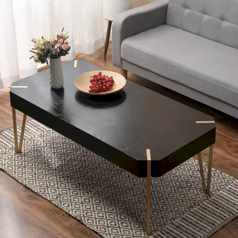 Carson Carrington Tammsberg Wood and Metal Coffee Table - 46.13 W