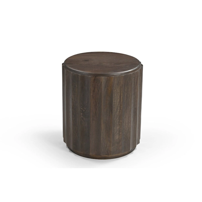 Sydney Round Solid Wood End Table