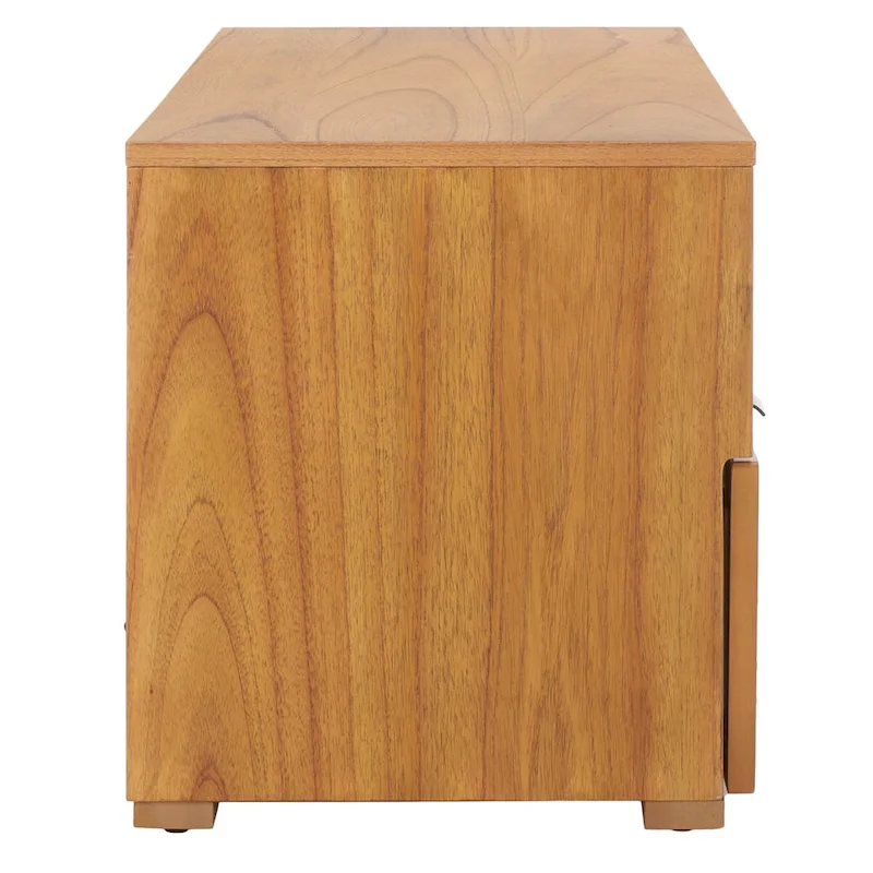 SAFAVIEH Kaitlyn 2-Drawer 1-Shelf Entertainment Media Stand (Fits Up To 55  Flatscreen TV) - 48Wx16Dx17H