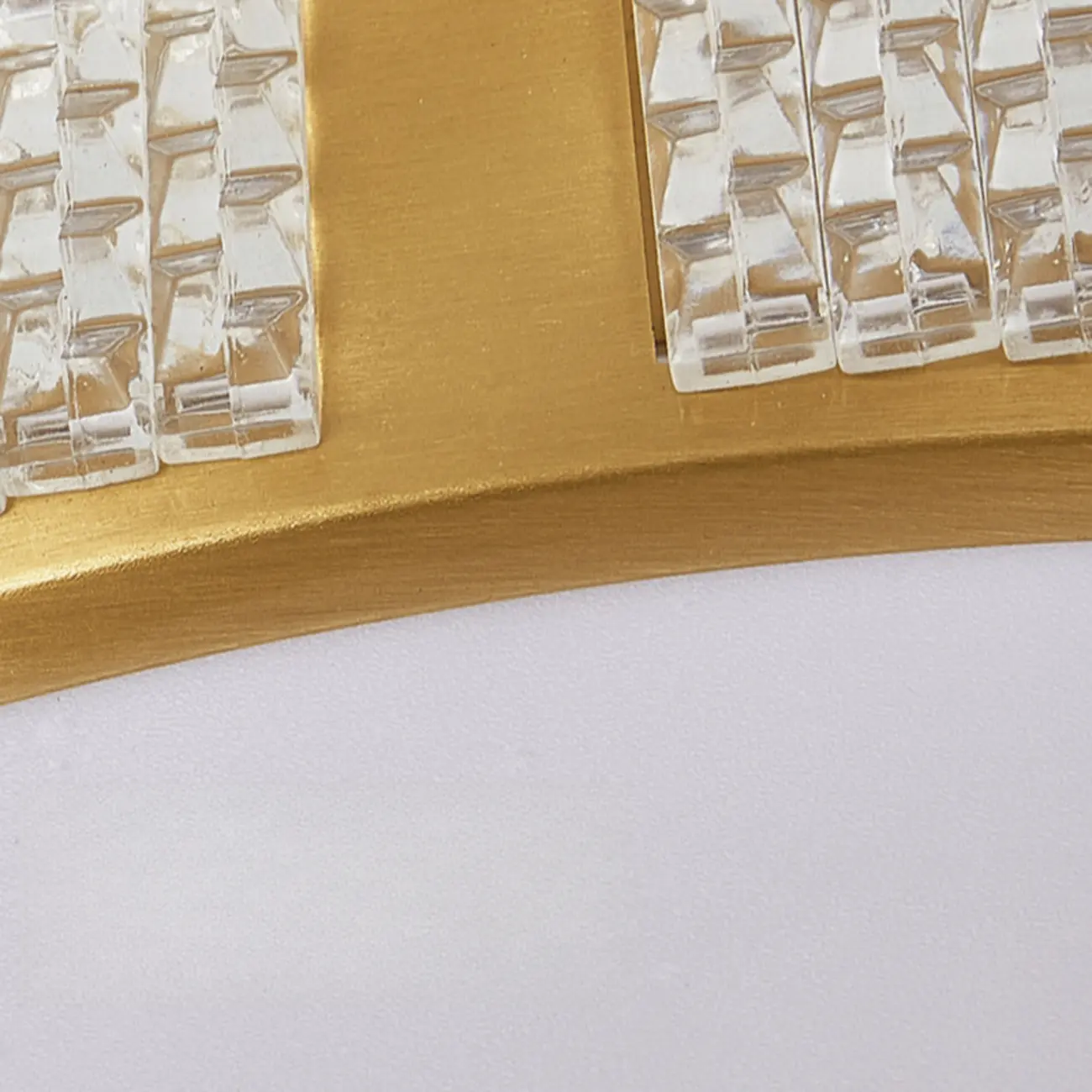 Elegant Gold Round LED Flush Mount Ceiling Light