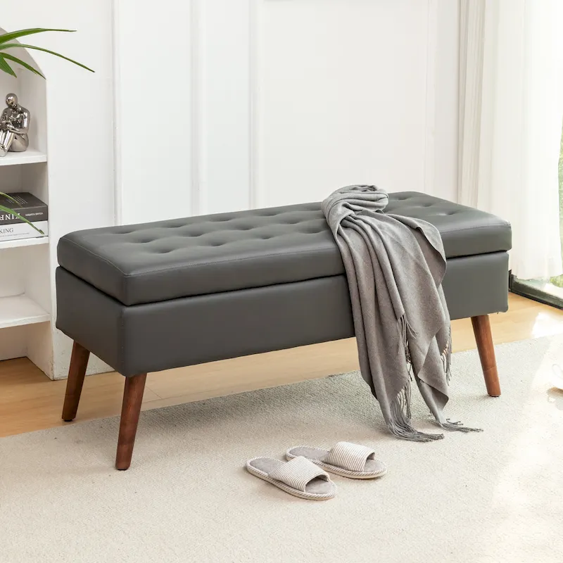 Storage Bench with Storage Bench for Bedroom End of Bed Bench Foot of Bed Bench Entryway Bench Storage Ottoman Bench