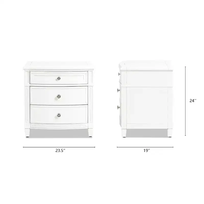 JTH LUXE Dauphin Gold Accent End Table