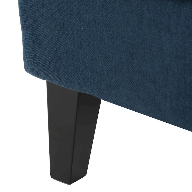 Navy Blue High Back Wingback Accent Chair - 27 Inch Width