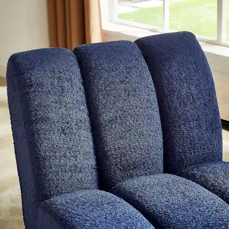 Art Leon Modern Wood and Fabric Accent Sofa Chair