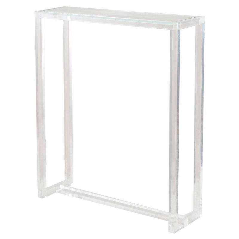 Sasha Acrylic Clear Modern Lucite Console