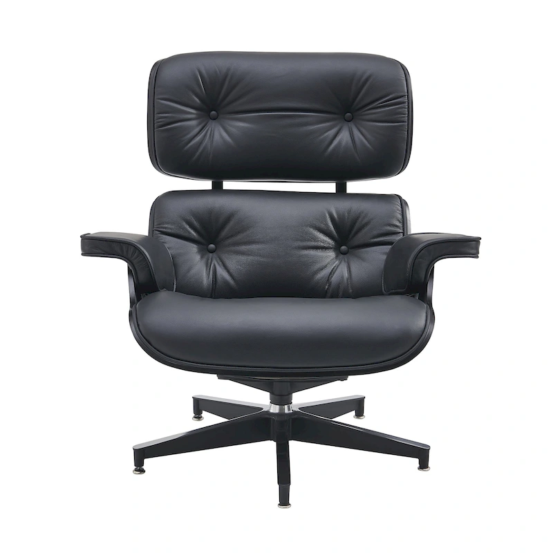 Mid Century Modern Leather Lounge Chair Armchair Recliner