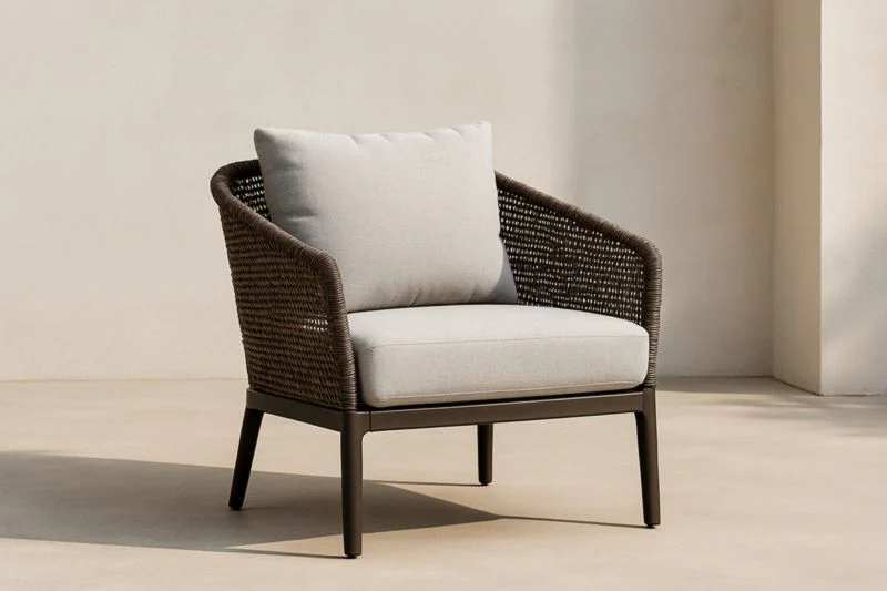 Armchair - Marron/Gris