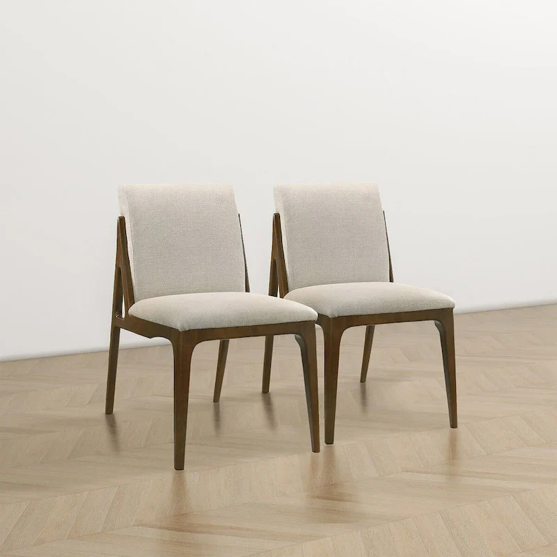 Luxury Modern Solid Wood Dining Chair (Set of 2)