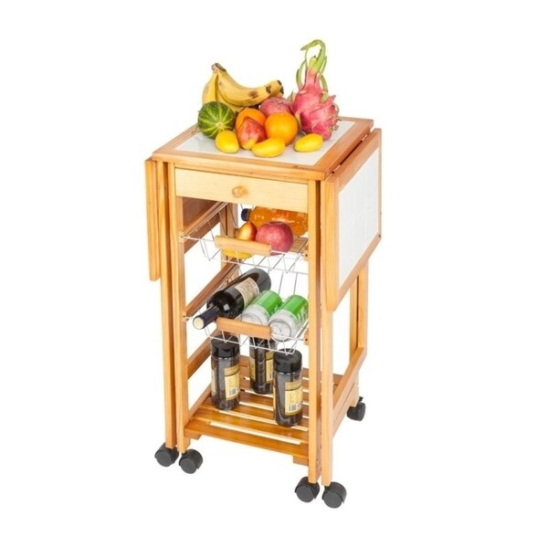 Carson Carrington Jokkmokk Drop Leaf Kitchen Island