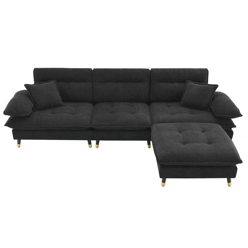 L shaped Convertible Sectional Sofa