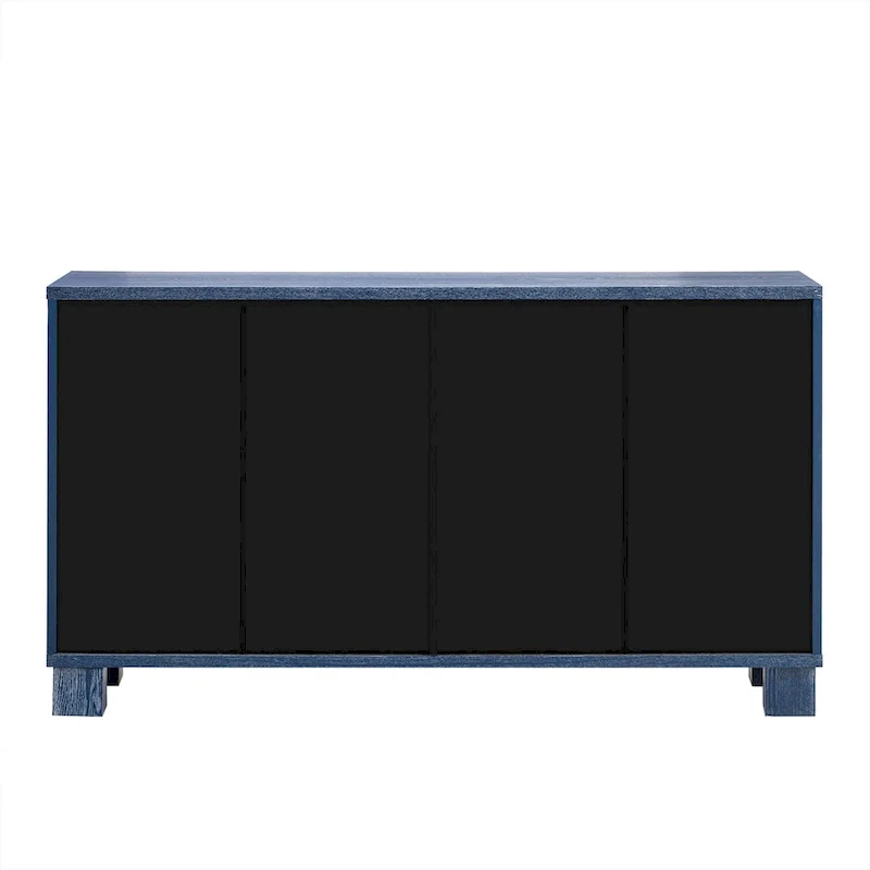 Wood Traditional Style Sideboard with Adjustable Shelves