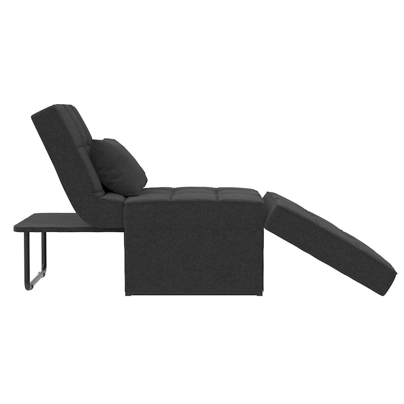 RealRooms Convertible Lounger Ottoman Sofa Chair with 4-in-1 Design