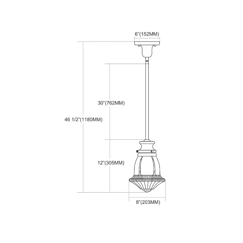 Elk Home Schoolhouse Oiled Bronze With Reeded Glass 1 Light Pendant