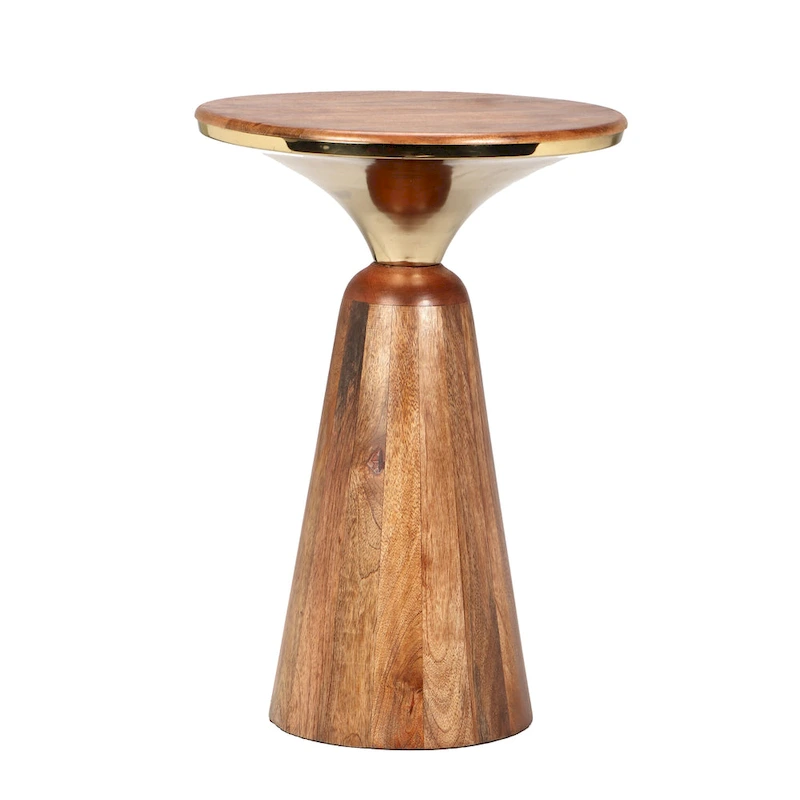 Christopher Knight Home Mango Wood and Metal End Table